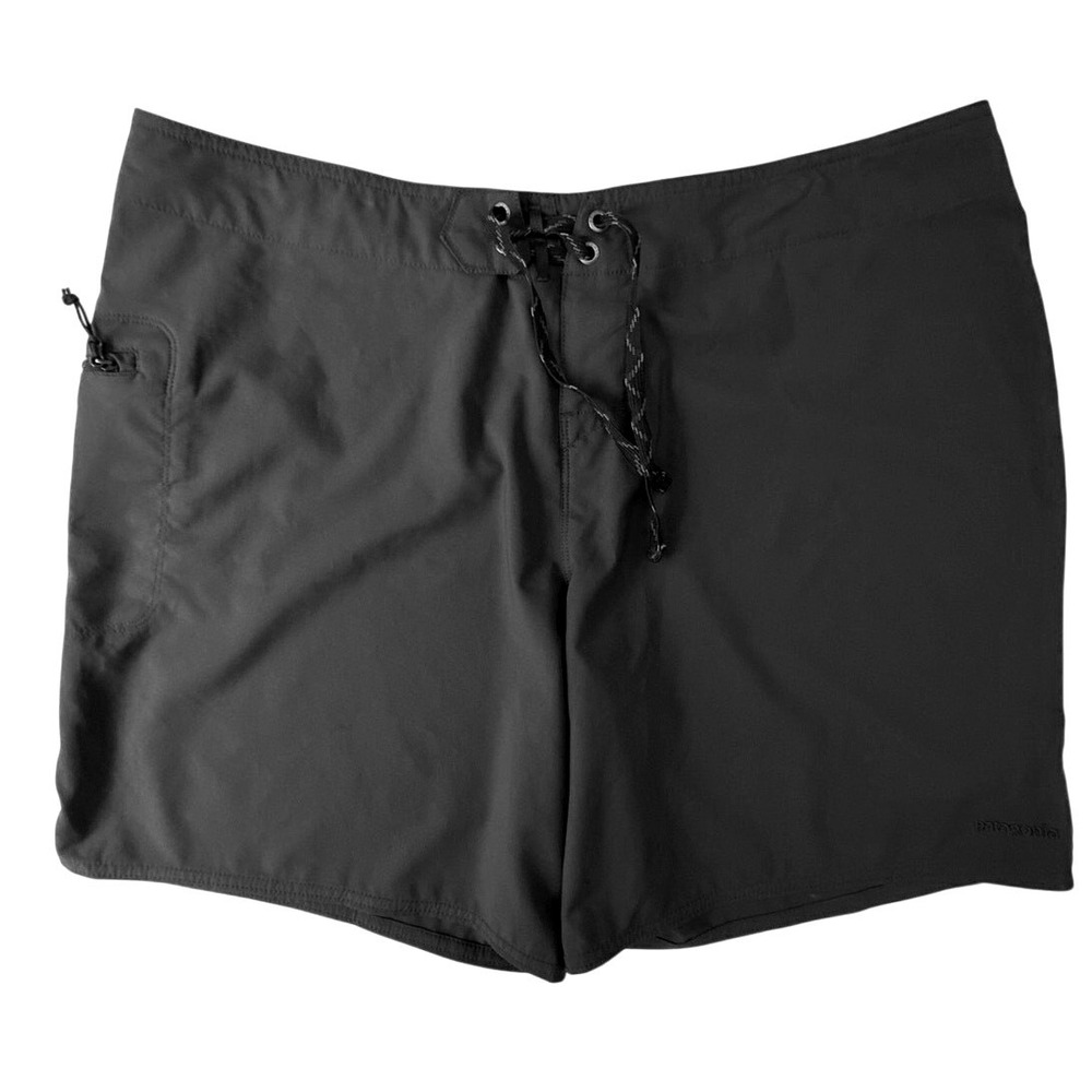 Patagonia Stretch Planing Boardshorts Swim Shorts Women 14 Black